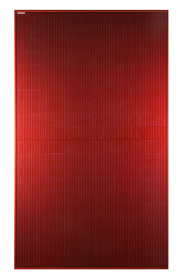 Modulo fotovoltaico monocristallino rosso - 400W